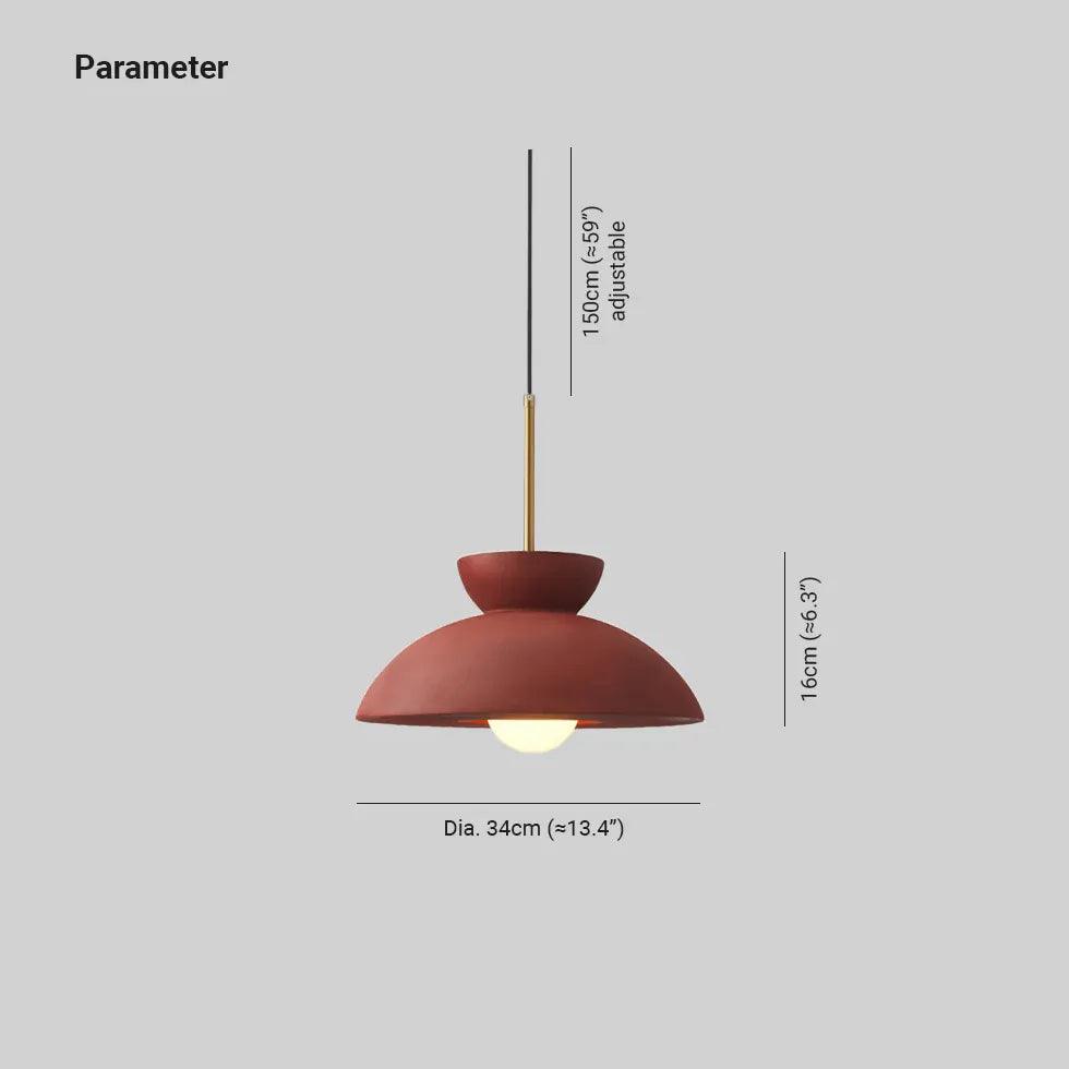 Red Frosted Modern Dining Room Pendant Light - Clowas