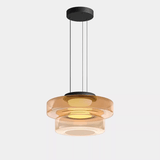 Minimalist Tiered Glass Pendant Light for Dining Room
