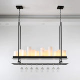 Candle Holder Black Dining Room Pendant Light - Clowas