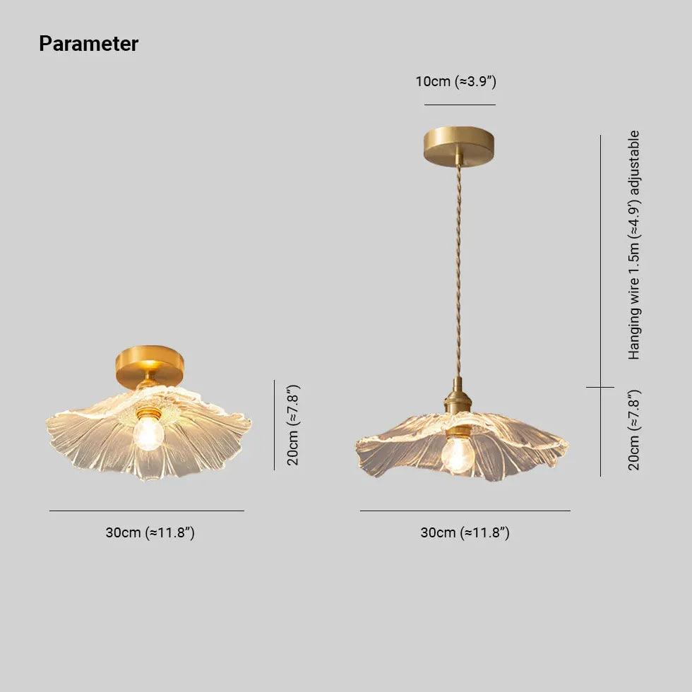 Petal Luxury Modern Glass Flush Ceiling Lights - Clowas