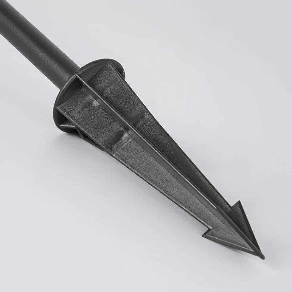 Disc Conical Black Garden Bollard Lights - Clowas