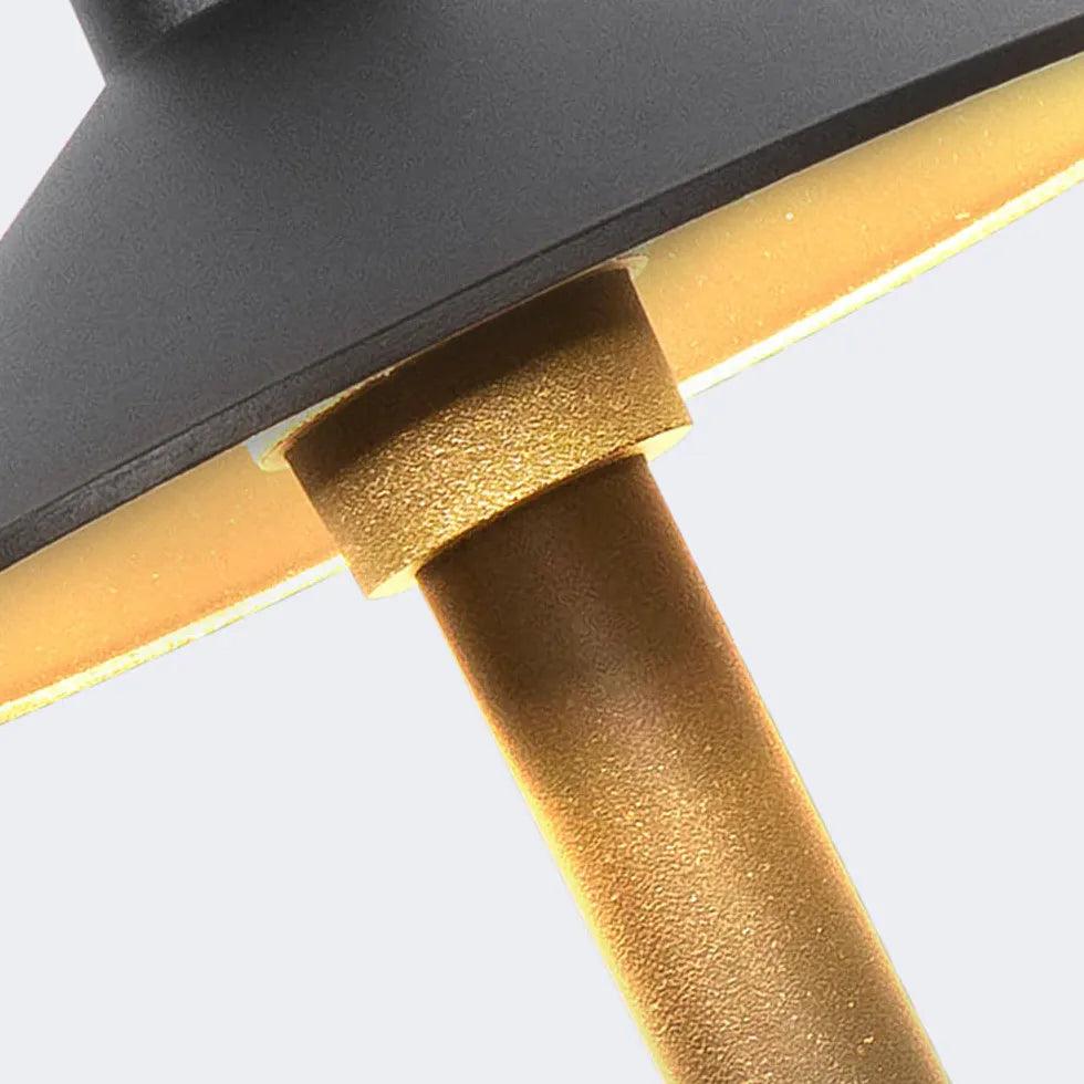 Disc Conical Black Garden Bollard Lights - Clowas