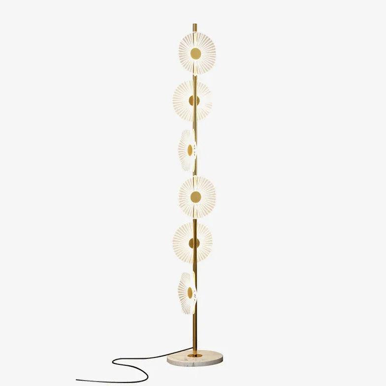 Multi-Head Acrylic Disc Decorative Floor Lamp - Clowas