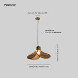 Clover-shaped Amber Glass Vintage Pendant Light - Clowas