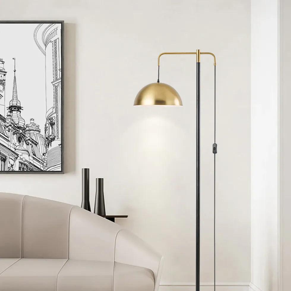 Metal Dome Arm Modern Floor Lamp - Clowas
