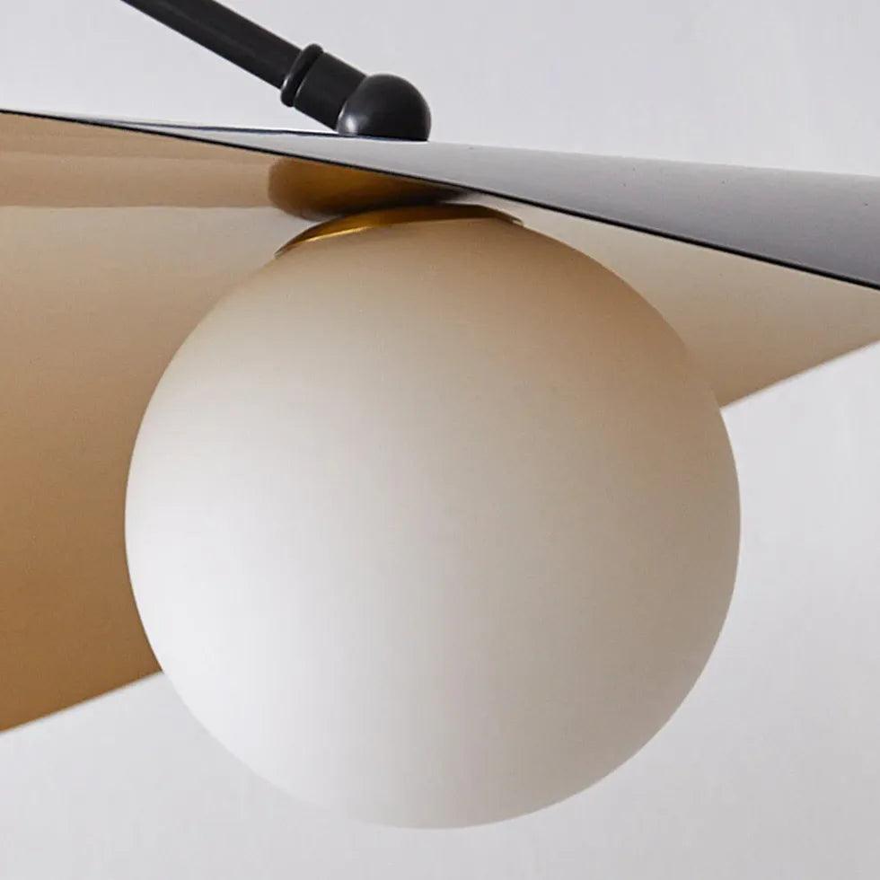 Long Arm Black Modern Living Room Pendant Light - Clowas