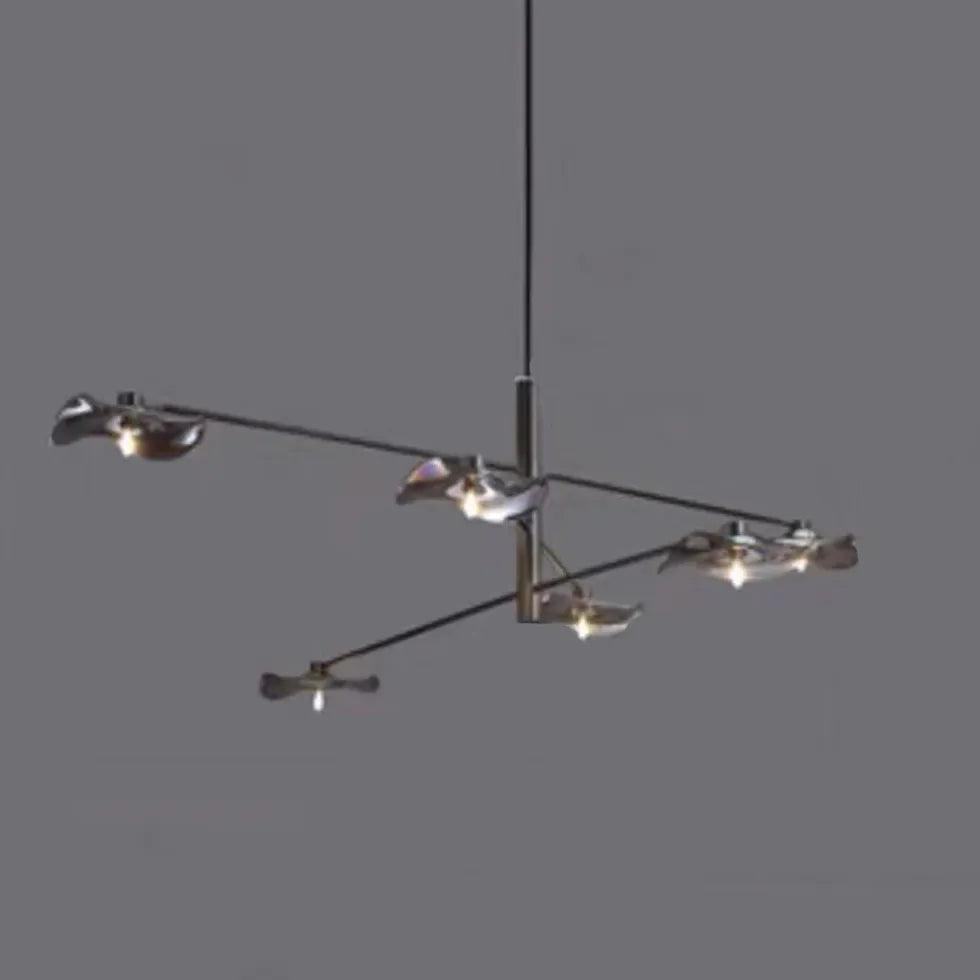 Branch-shaped Multi-light Black Modern Pendant Light - Clowas