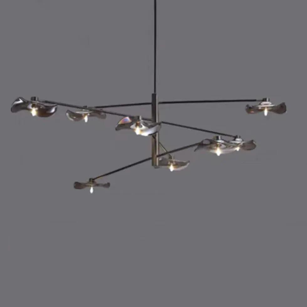 Branch-shaped Multi-light Black Modern Pendant Light - Clowas