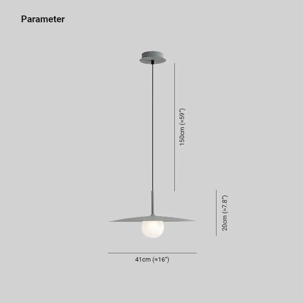 Disc-shaped Shade Black Minimalist Dining Room Pendant Light - Clowas