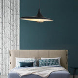 Long Frisbee Black Modern Pendant Light - Clowas