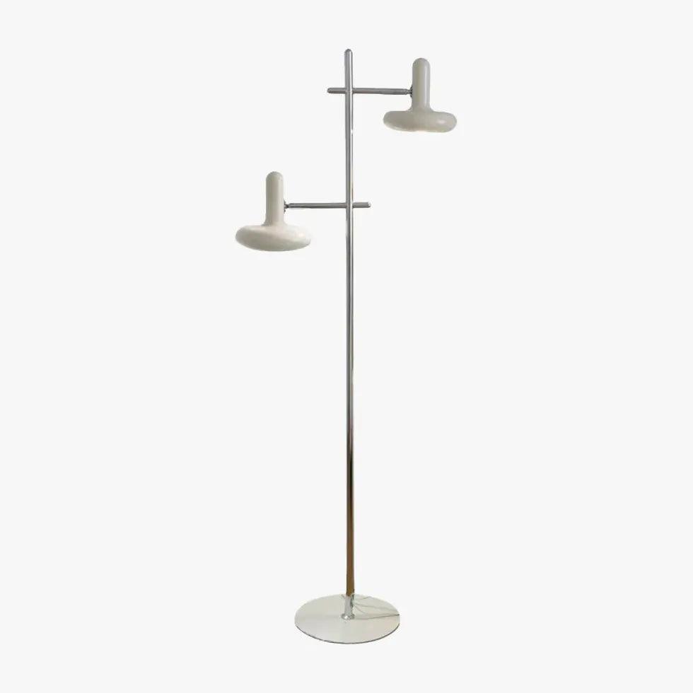 White Dual-Head Minimalist Floor Lamp - Clowas