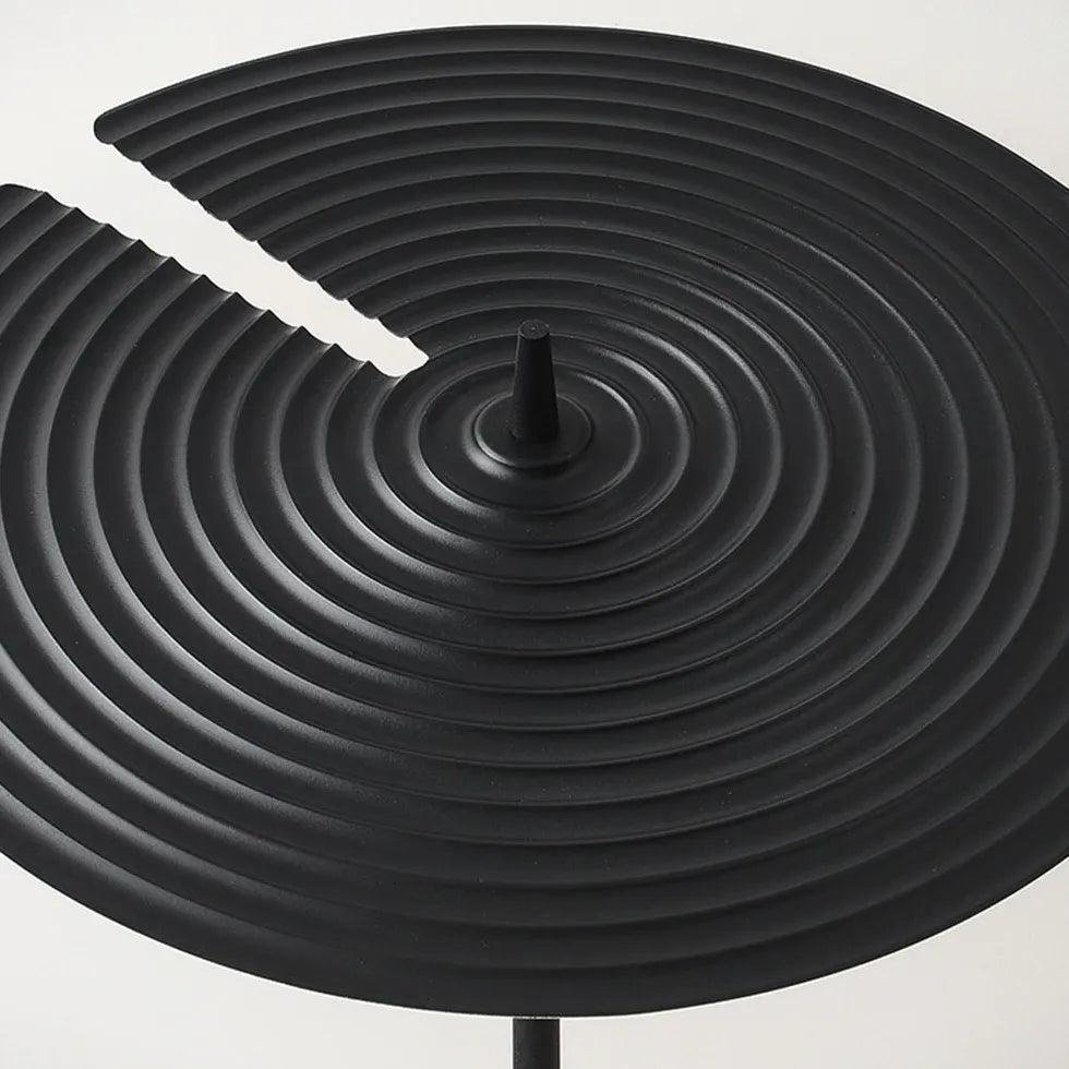 Large Black Disc Modern Table Lamp - Clowas