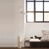 Minimalist Black Curved Desk Lamp for Reading