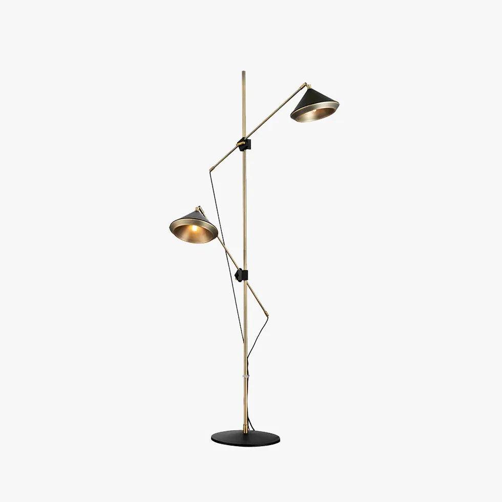 Dual Light Design with Plug Floor Lamp - Clowas