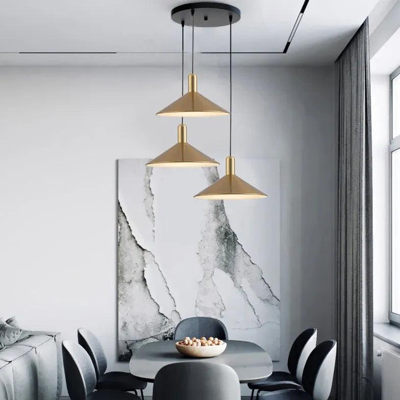 Cone-Shaped Iron Vintage Industrial Dining Room Pendant Light - Clowas