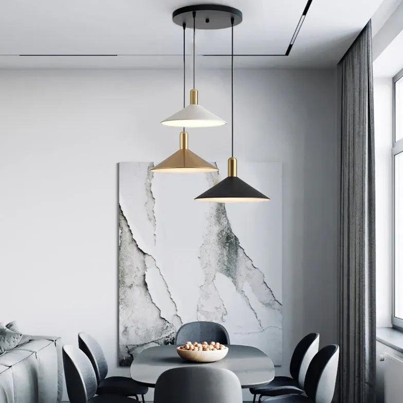 Cone-Shaped Iron Vintage Industrial Dining Room Pendant Light - Clowas