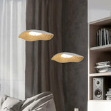 Wavy Lampshade Resin Modern Dining Pendant Light - Clowas