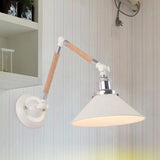 Vintage Rope Iron Swing Arm LED Wall Light