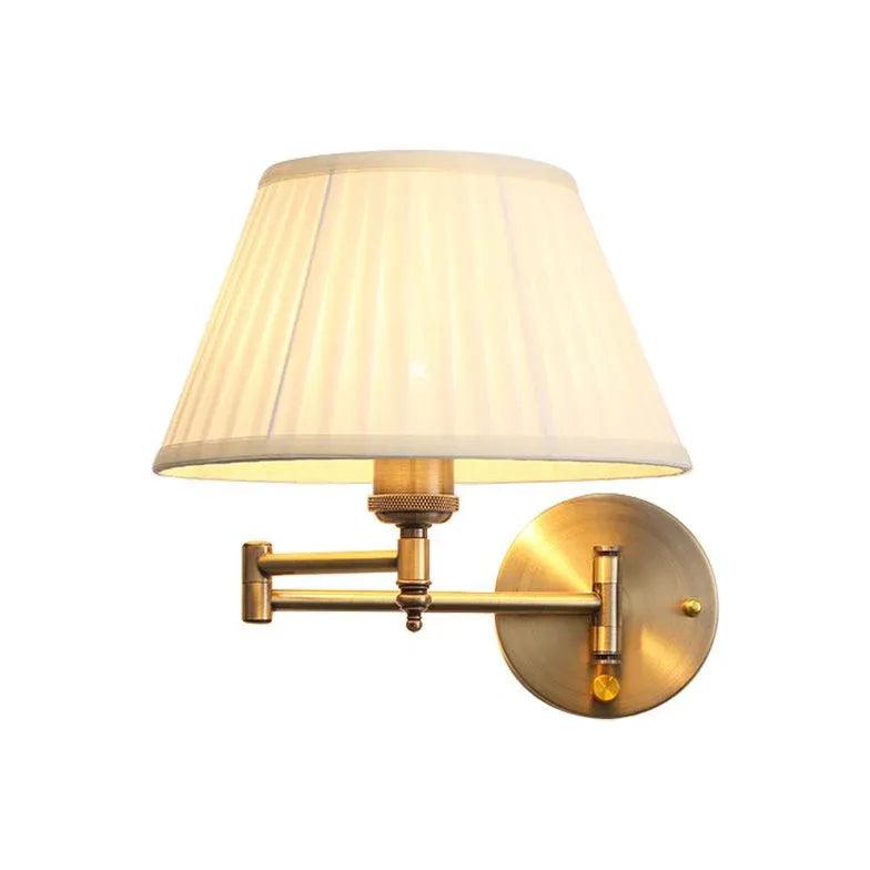 Fabric Lampshade Adjustable Vintage Wall Lights - Clowas