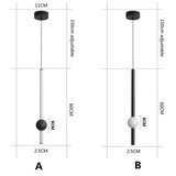 Rectangular Minimalist Modern Bedroom Pendant Light - Clowas