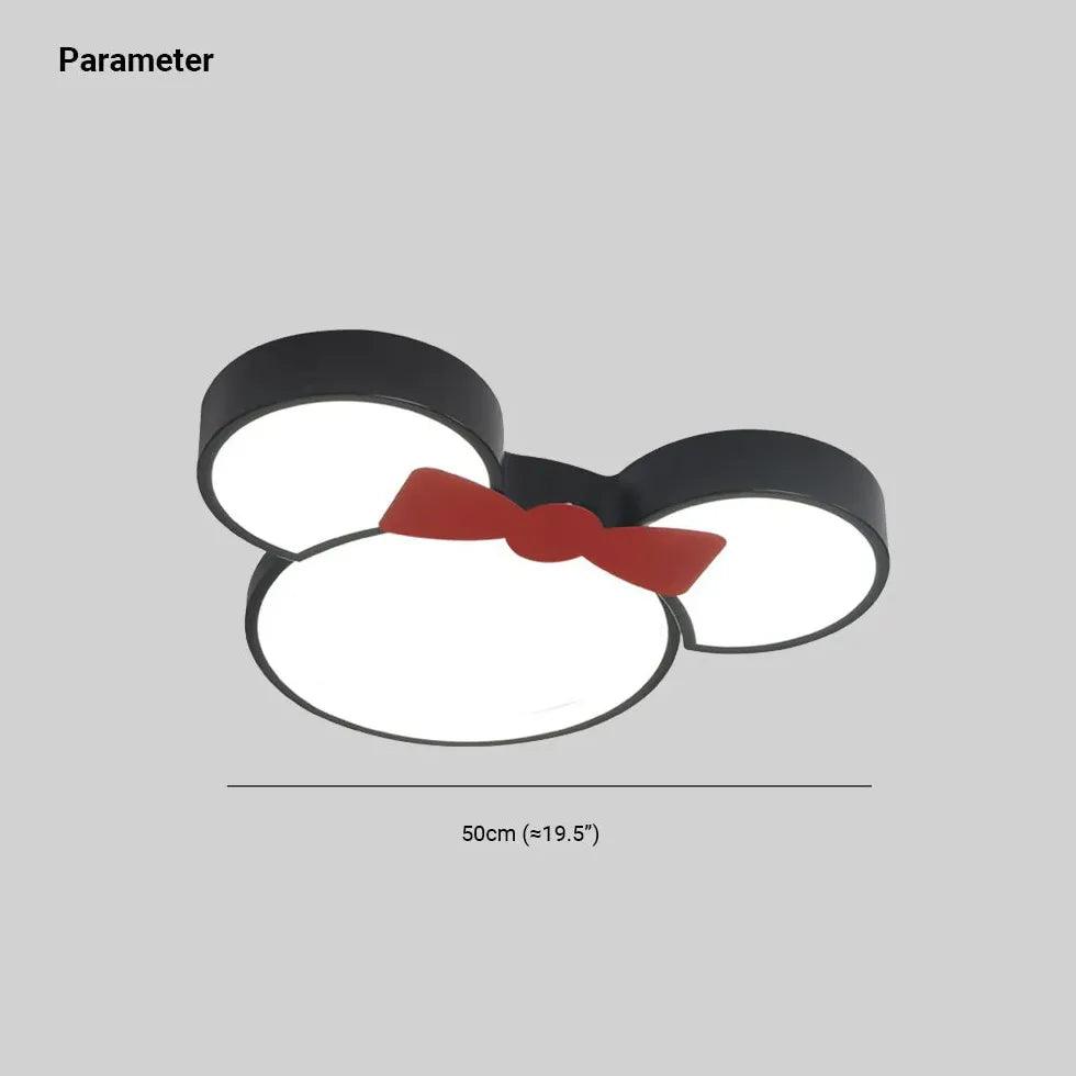 Cartoon Black LED Bedroom Ceiling Light - Clowas