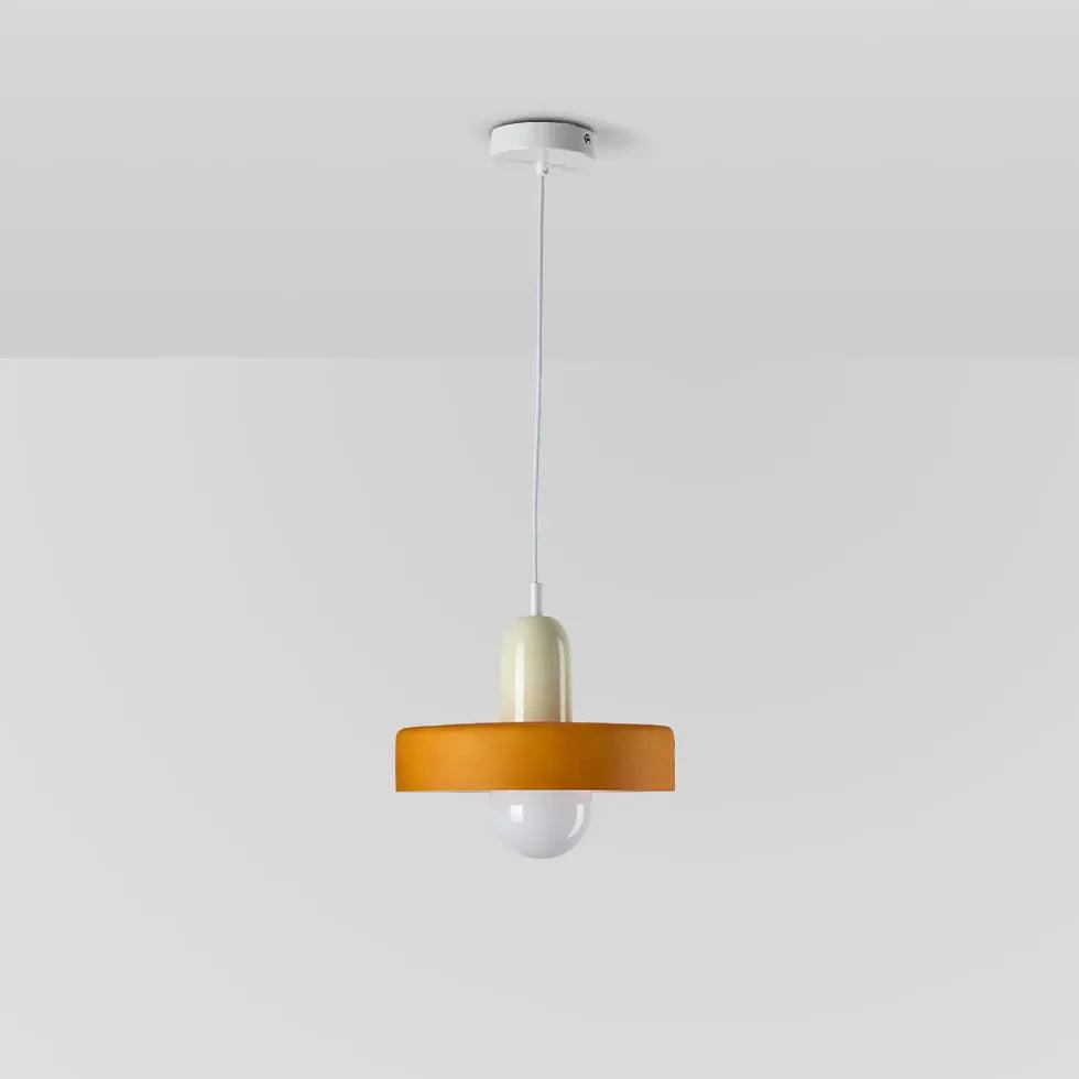 Cartoon Mushroom Modern Glass Pendant Light - Clowas