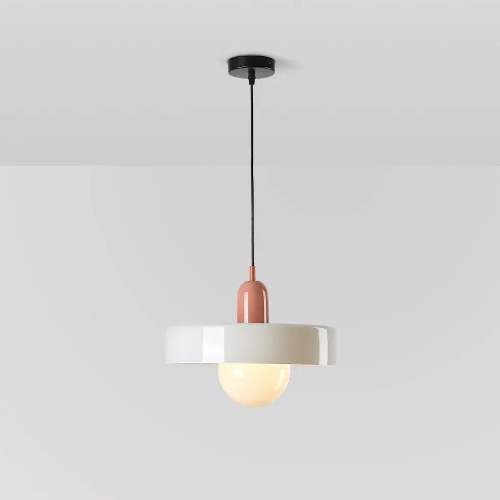 Cartoon Mushroom Modern Glass Pendant Light - Clowas