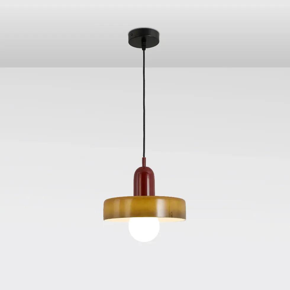 Cartoon Mushroom Modern Glass Pendant Light - Clowas