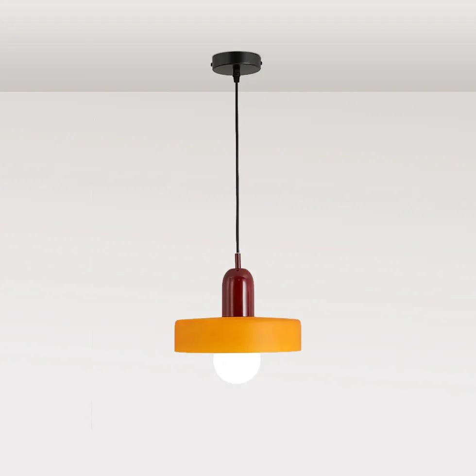 Cartoon Mushroom Modern Glass Pendant Light - Clowas