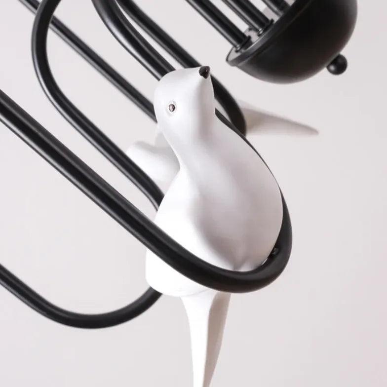 Ceramic Bird Black Vintage Chandelier - Clowas