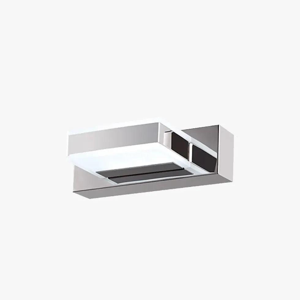 Chrome Square Modern Bathroom Mirror Lights - Clowas