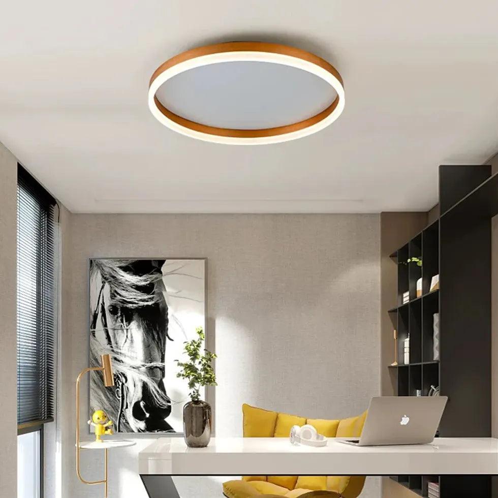 Circular Hollow Modern LED Flush Ceiling Lights - Clowas