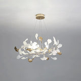 Circular Leaves Modern Gold Pendant Light - Clowas