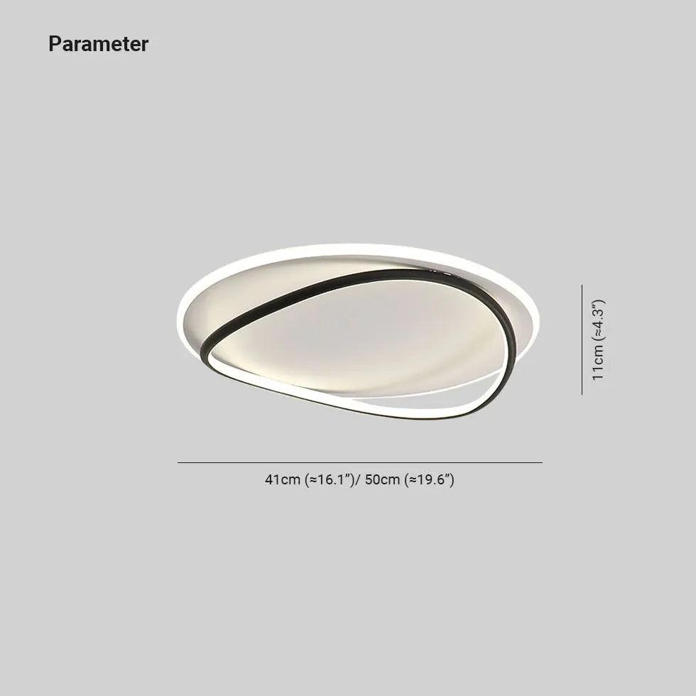 Circular Light Strip Modern Flush Ceiling Lights - Clowas