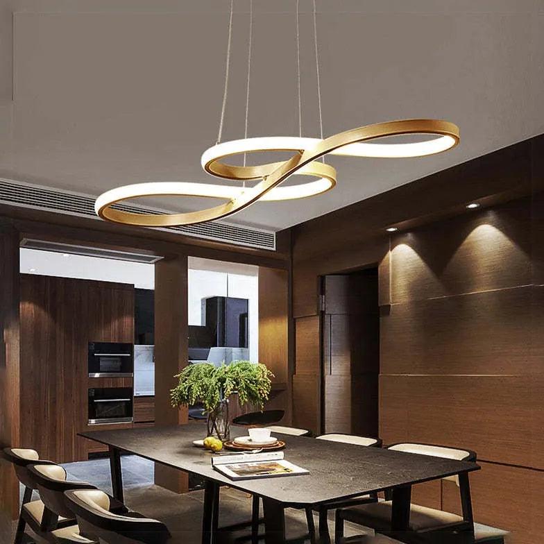 circular ring modern Dining Room pendant light - Clowas