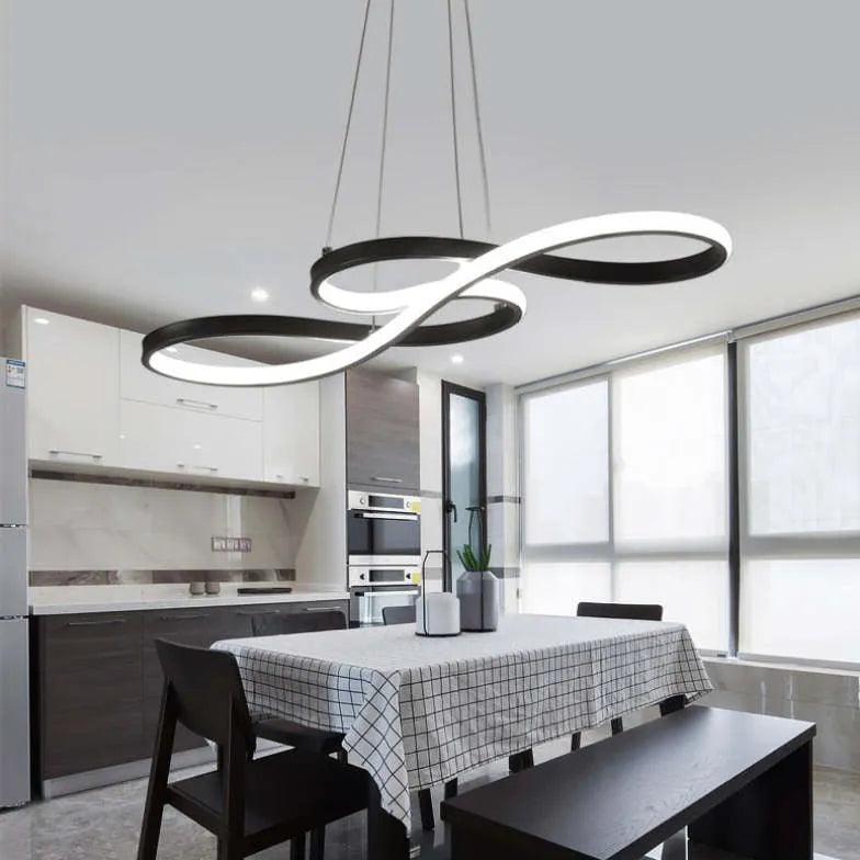 circular ring modern Dining Room pendant light - Clowas