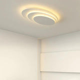Circular Stacked Type White Flush Ceiling Lights - Clowas