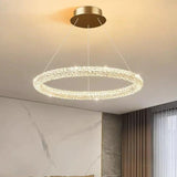 Circular Weaving Crystal Modern Pendant Light - Clowas