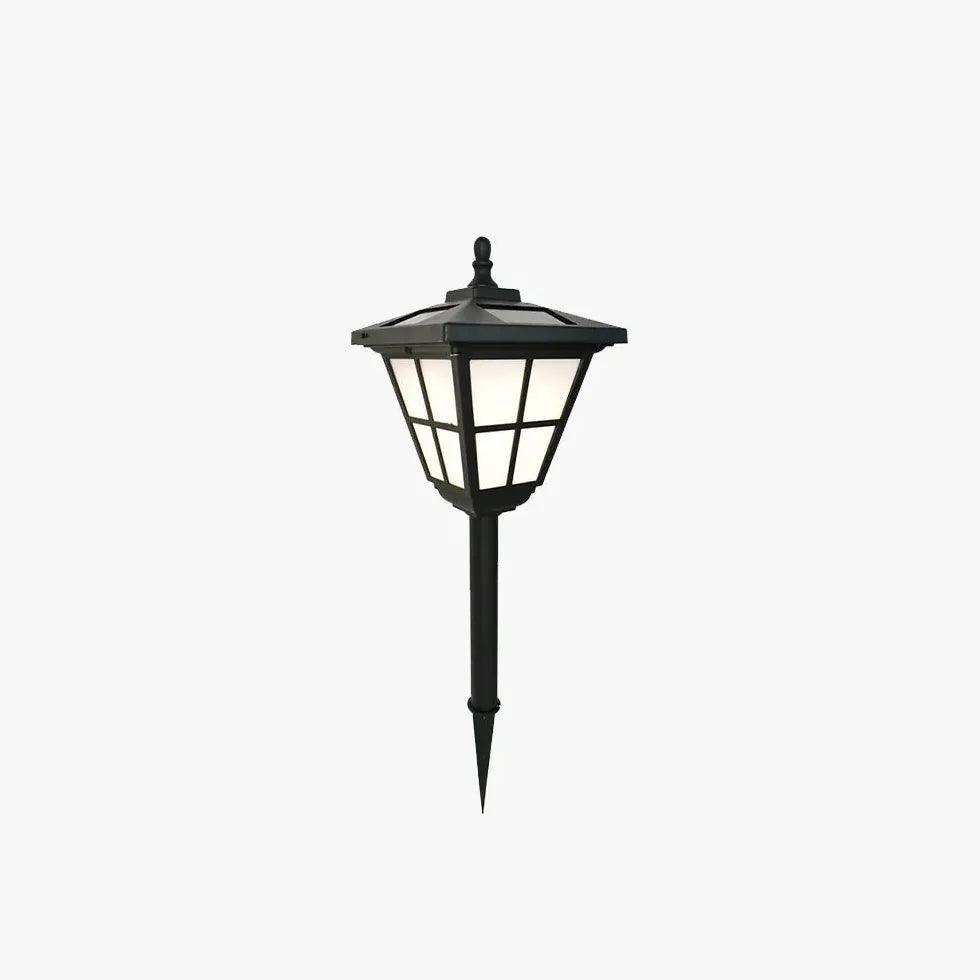 Classic Lantern Black Bollard Lights - Clowas