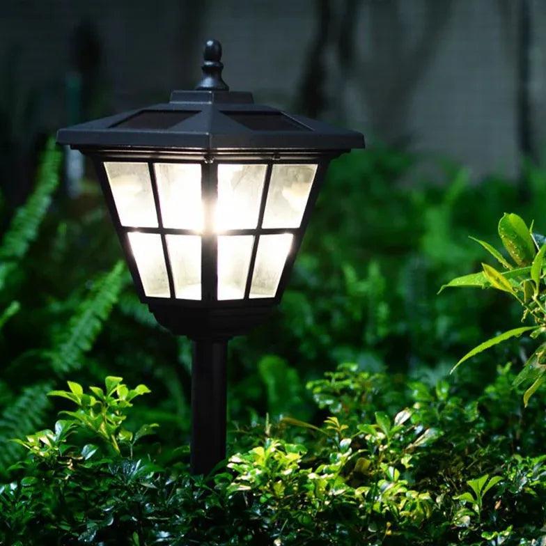 Classic Lantern Black Bollard Lights - Clowas