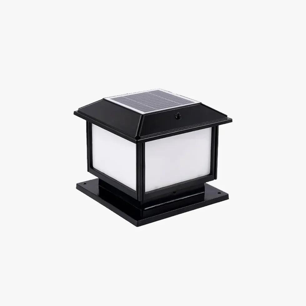 Classic Square Solar Outdoor Pillar Lights - Clowas