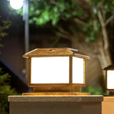 Classic Square Solar Outdoor Pillar Lights - Clowas