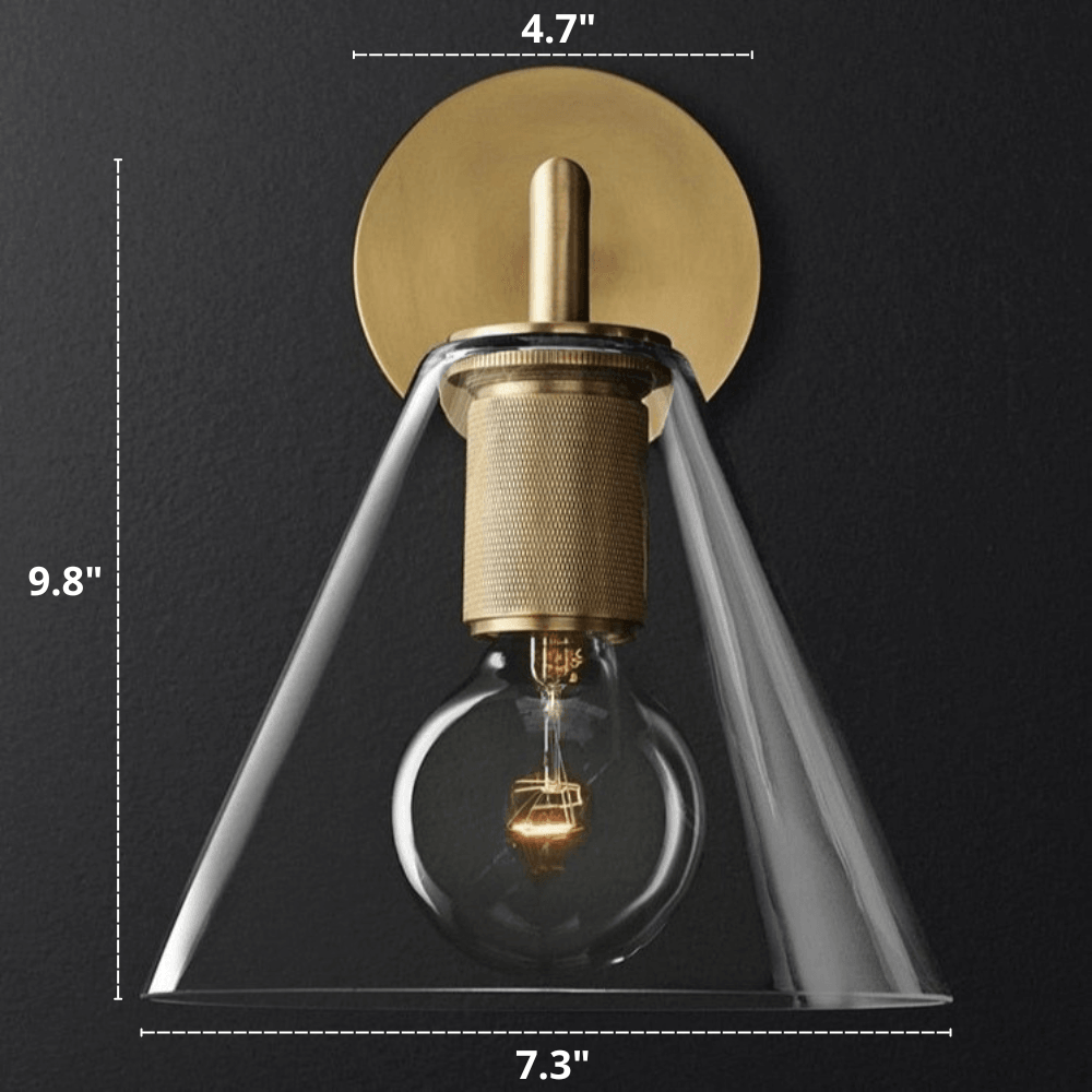 Contemporary Gold Iron Wall Light