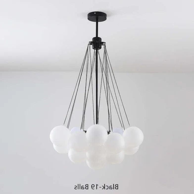 Large Pendant Glass Light with Nordic Bubble Design
