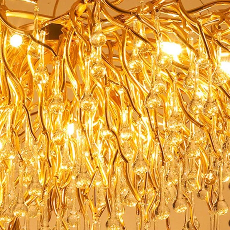 Branch-shaped Crystal Luxury Living Room Pendant Light - Clowas