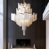 Silver Tassel Style Modern Luxury Pendant Light - Clowas