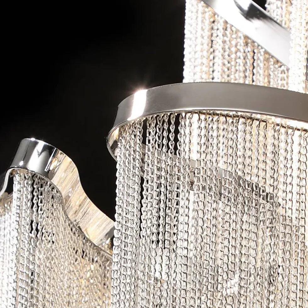 Silver Tassel Style Modern Luxury Pendant Light - Clowas