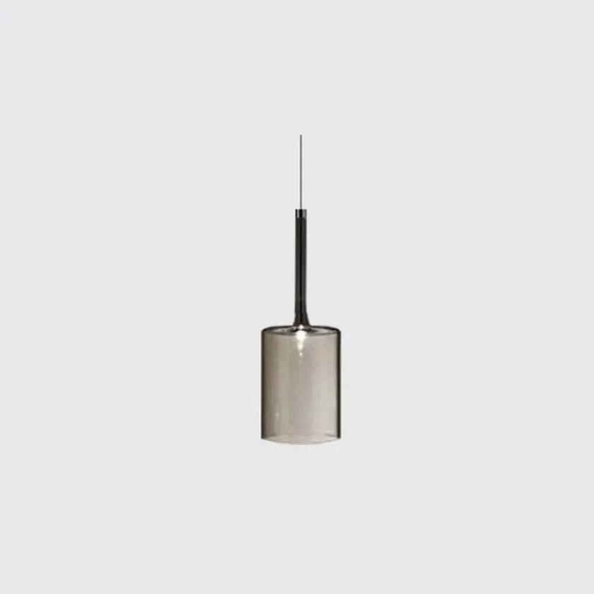 Colored Cylindrical Glass Living Room Pendant Light - Clowas