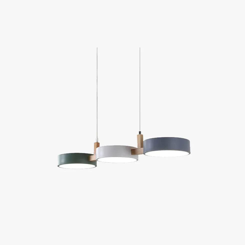 Colorful Disc Dining Room Modern Pendant Light - Clowas