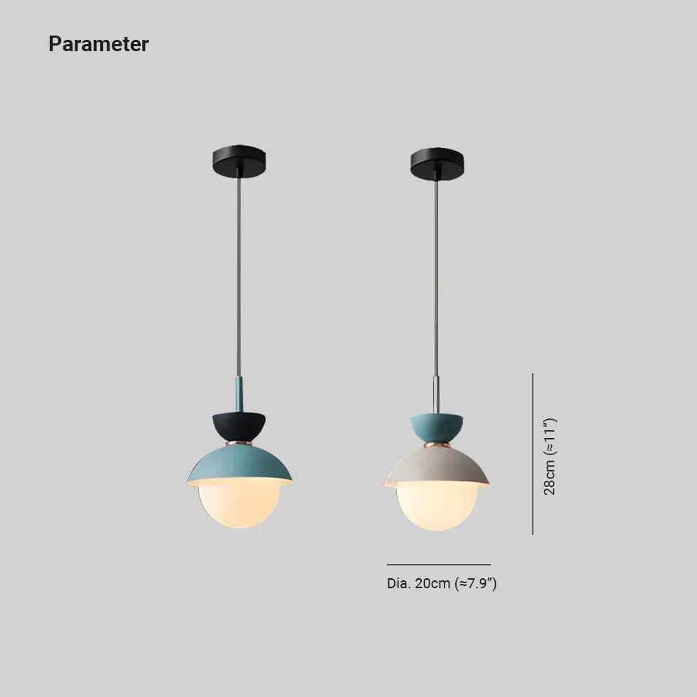 Colorful Lampshades Modern Glass Pendant Light - Clowas